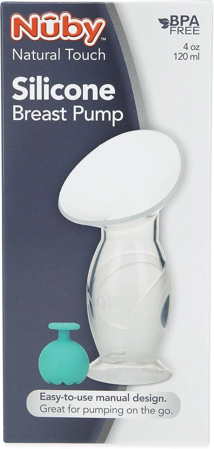 6x Nuby Silicone Breastfeeding Pumps, 120 ml Capacity