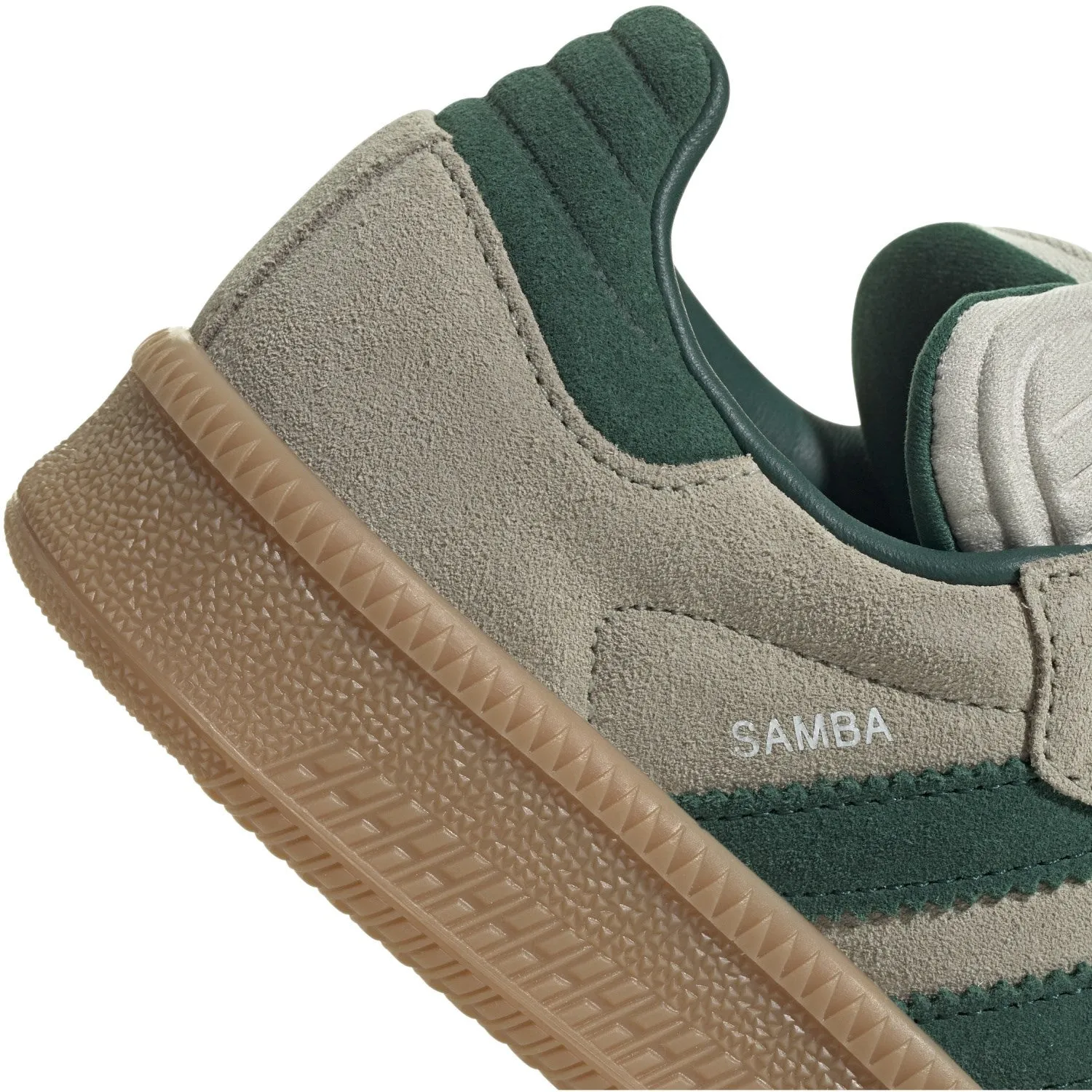adidas Originals Putty Grey/Collegiate Green/Gum 3 Samba Xlg J Sneakers