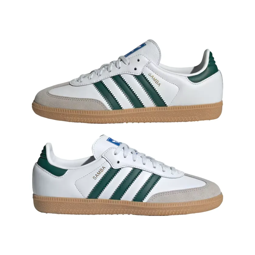 Adidas Originals scarpa sneakers da ragazzi Samba OG IE1331 bianco-verde