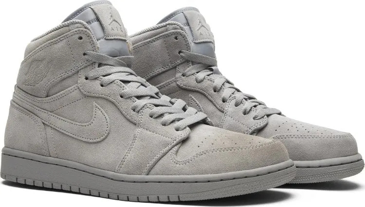 Air Jordan 1 Retro High Gray Suede sneakers, gray