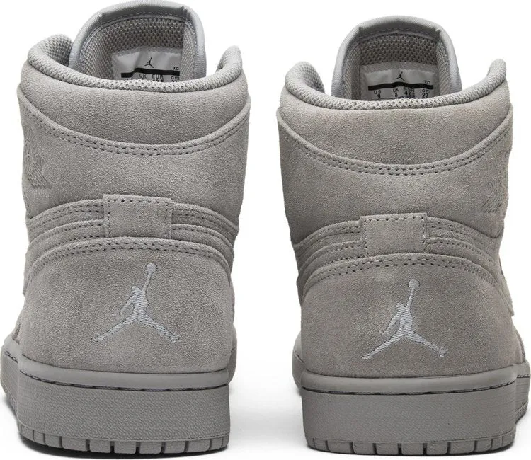 Air Jordan 1 Retro High Gray Suede sneakers, gray