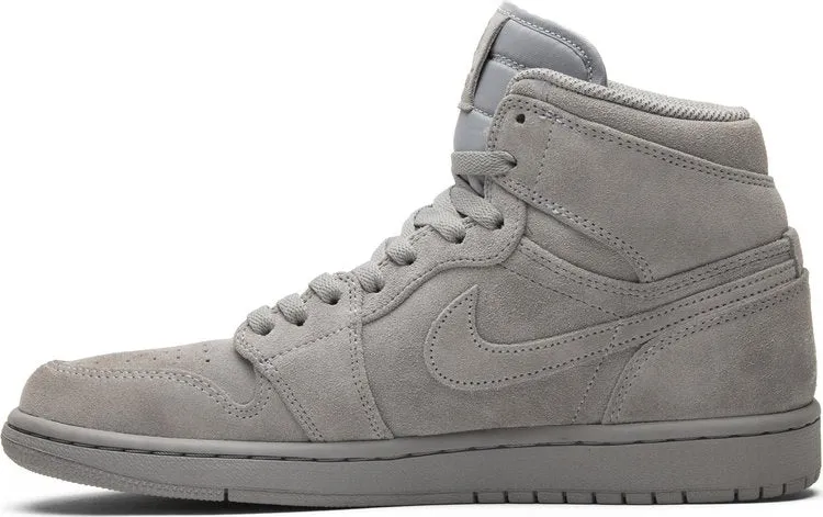 Air Jordan 1 Retro High Gray Suede sneakers, gray