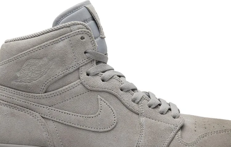 Air Jordan 1 Retro High Gray Suede sneakers, gray