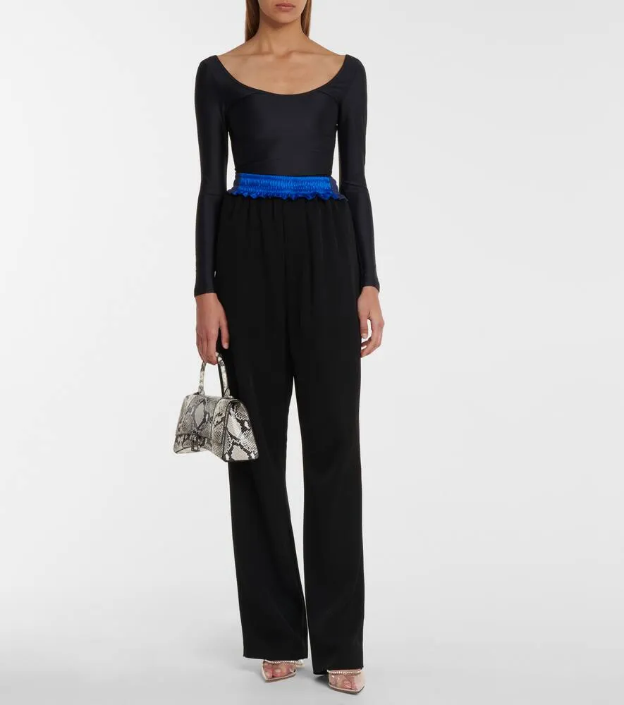 Amina Muaddi Gilda embellished PVC mules