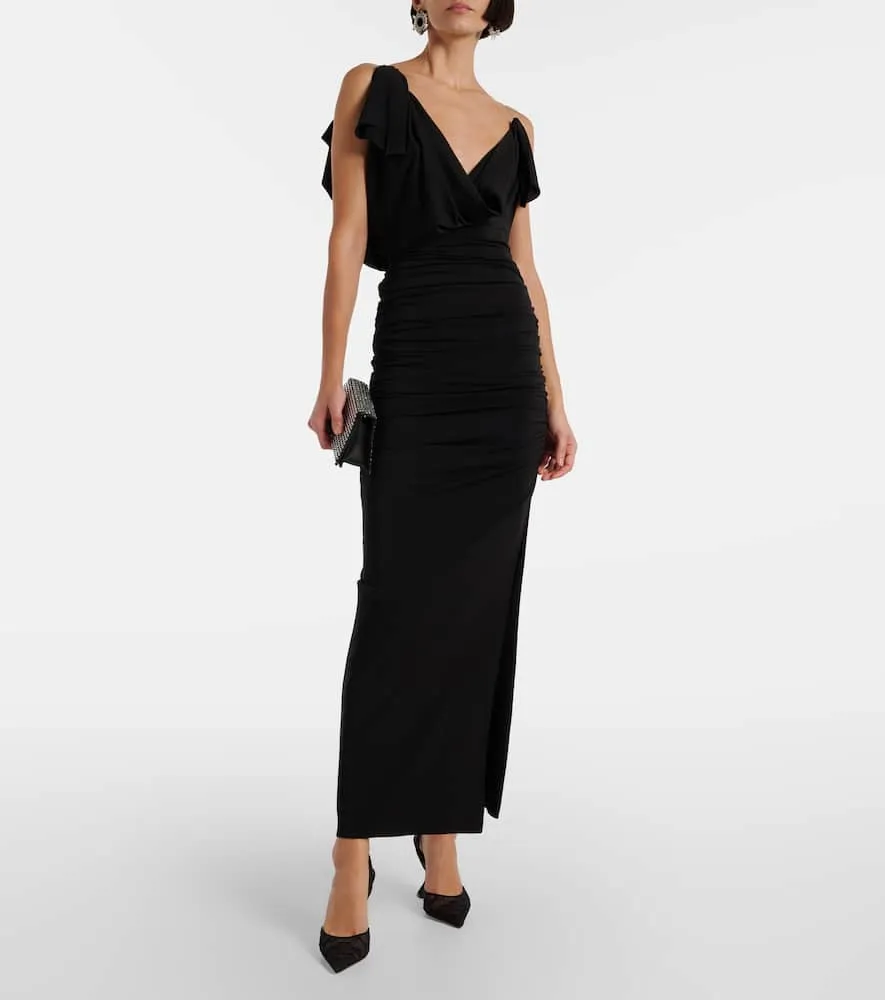 Amina Muaddi Holli 95 lace slingback pumps