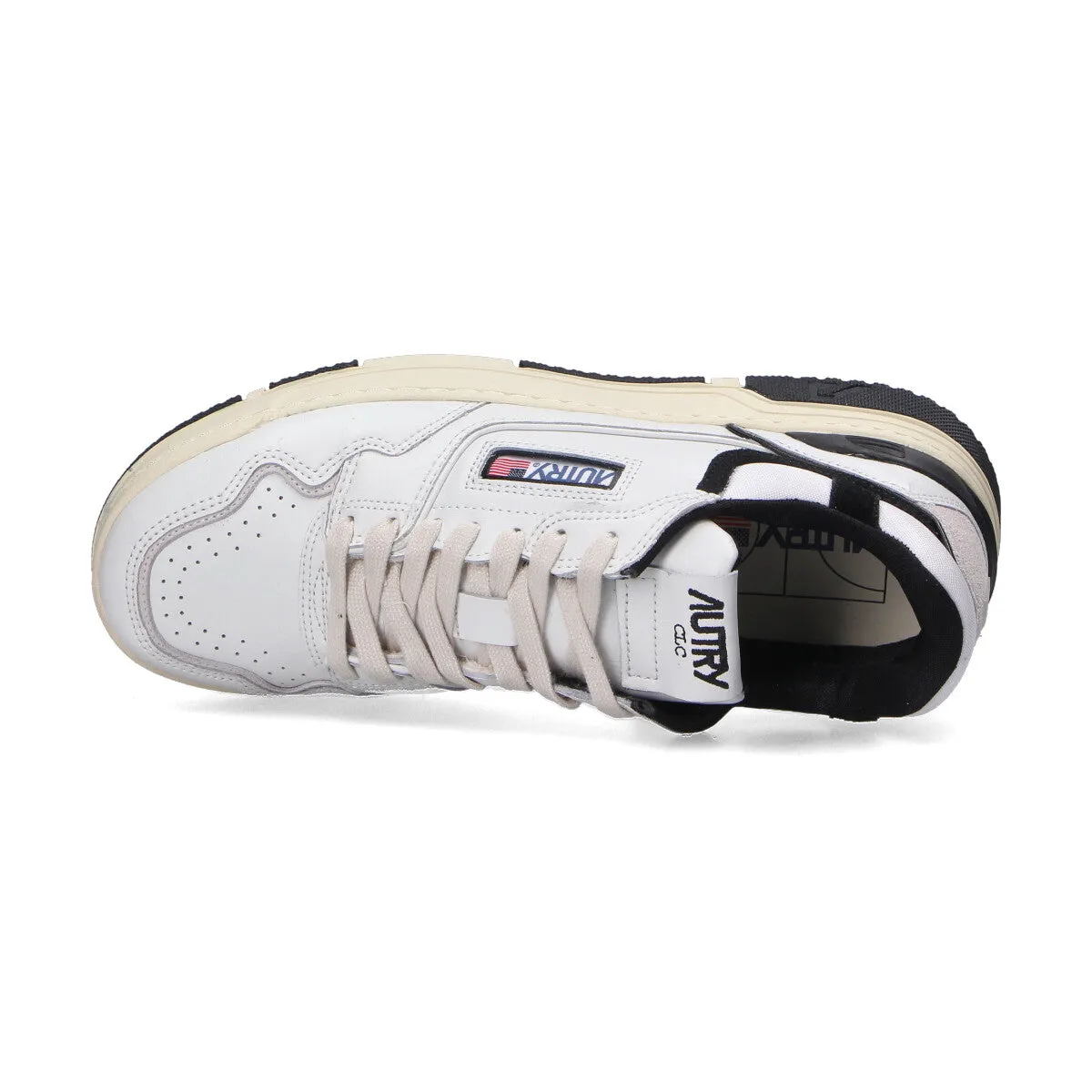 Autry Sneaker CLC in pelle bianca e nera