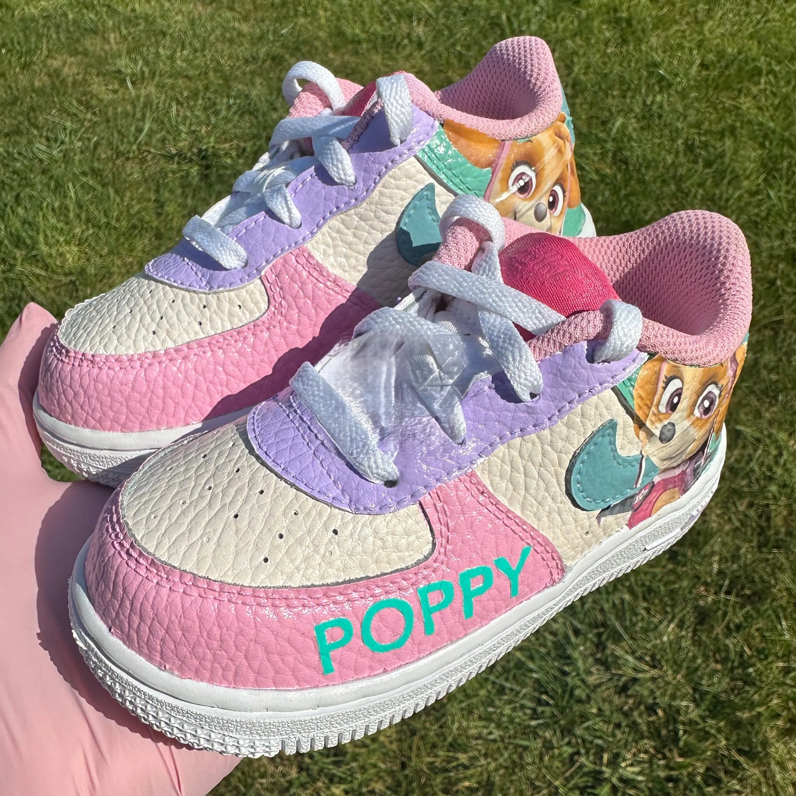 Baby Pink Cartoon Poppy Custom Air Force 1