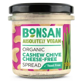 Bonsan Organic Cashew Chive Cheese-Free Spread 135g