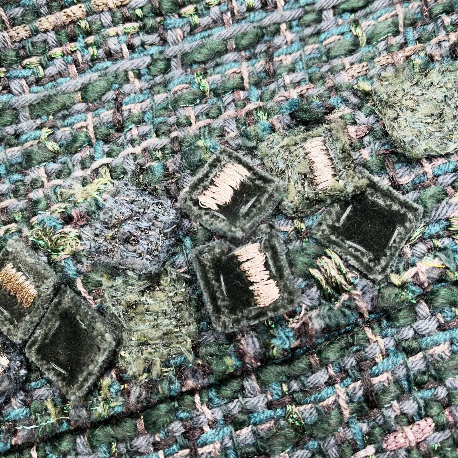 Chanel - 12A Green Fantasy Lesage Tweed