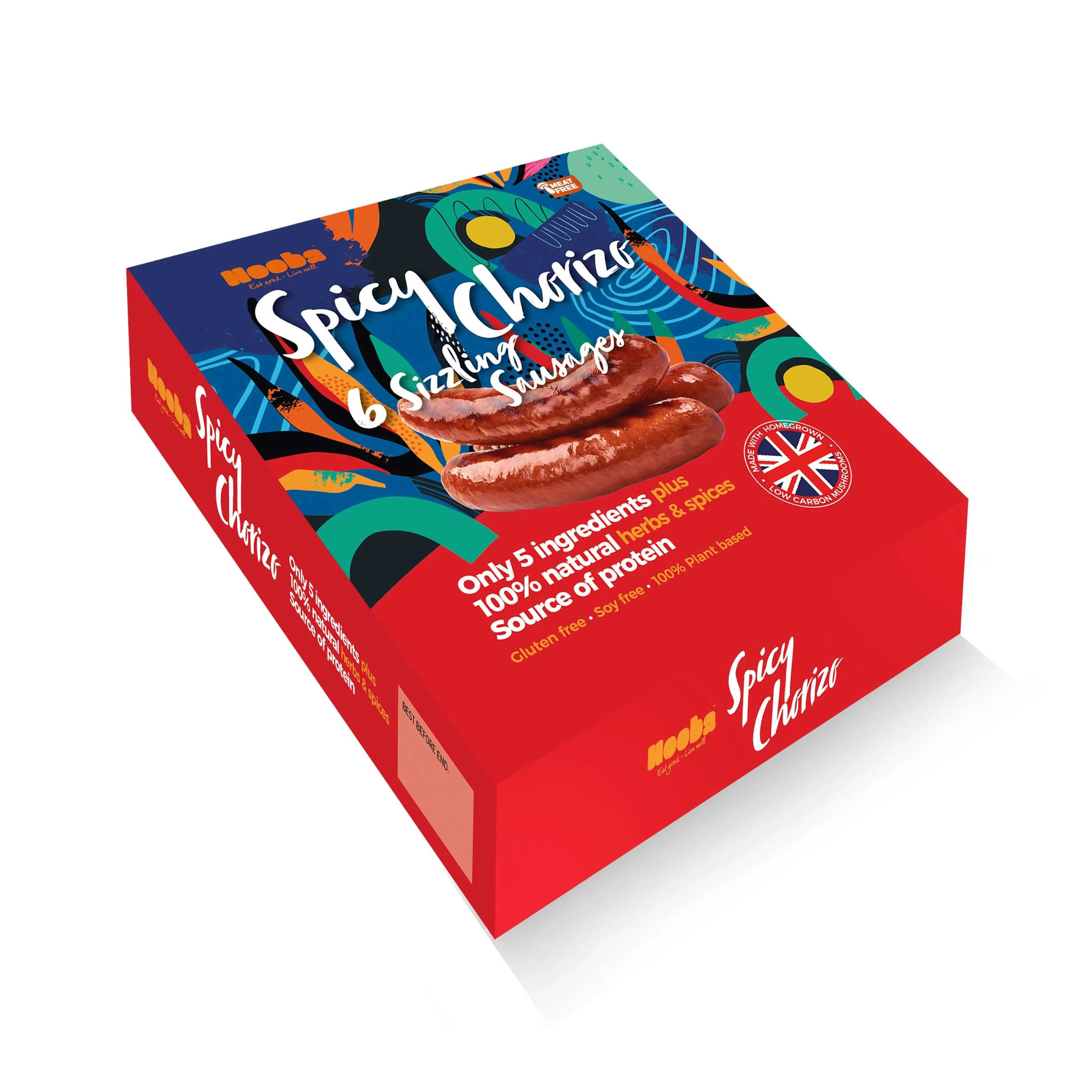 Hooba Six Sizzling Spicy Chorizo Sausages 270g