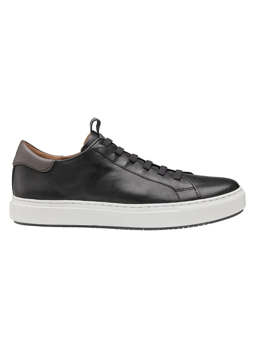 J & M Collection Anson Lace-to-Toe in Black Sheepskin