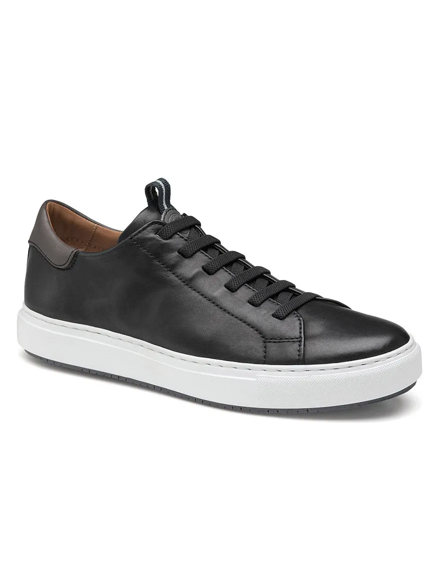 J & M Collection Anson Lace-to-Toe in Black Sheepskin