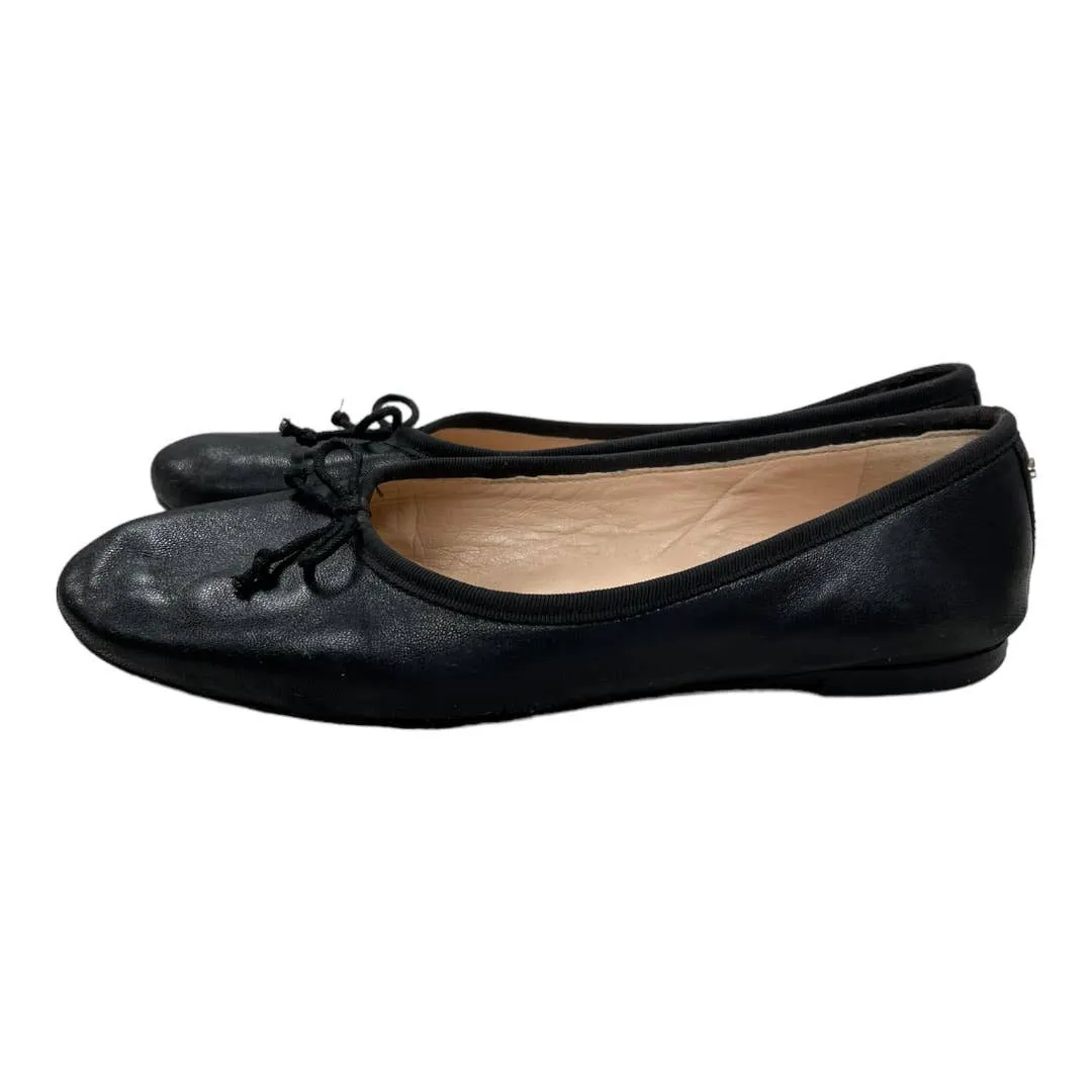 Kate Spade Honey Ballet Flats Shoes Leather Size 7.5 Black