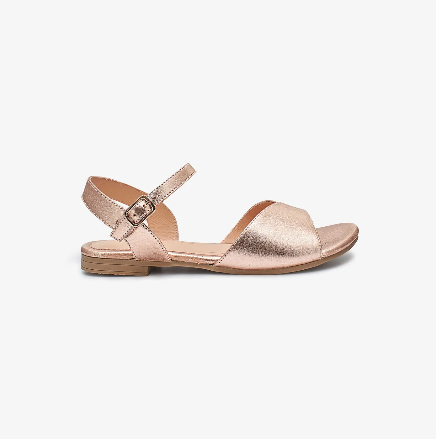 Metallic Leather Sandals for Women