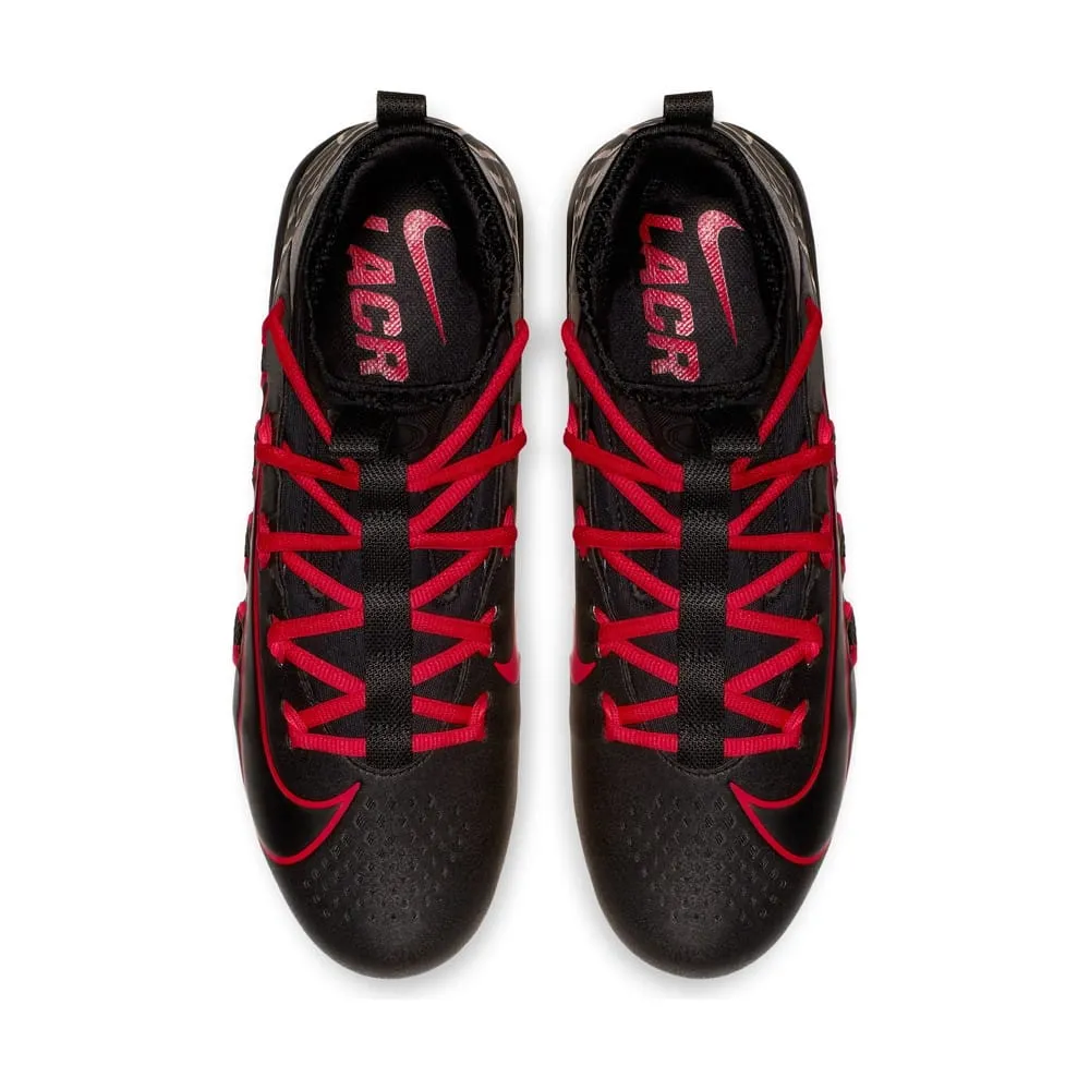 Nike Alpha Huarache 6 Elite Black/Red LE Lacrosse Cleats