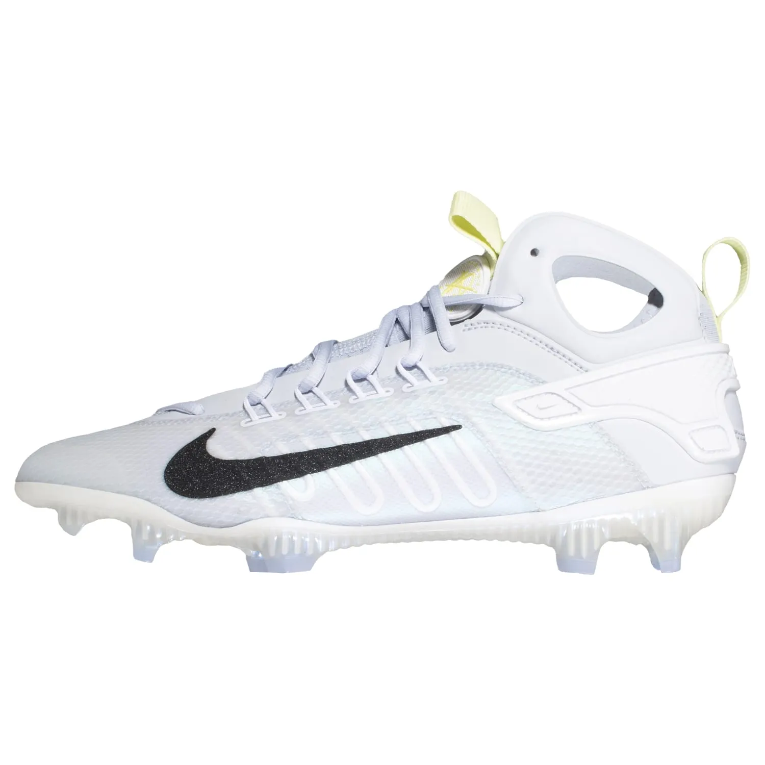 Nike Huarache 9 Elite Mid Lax SE Grey Lacrosse Cleats