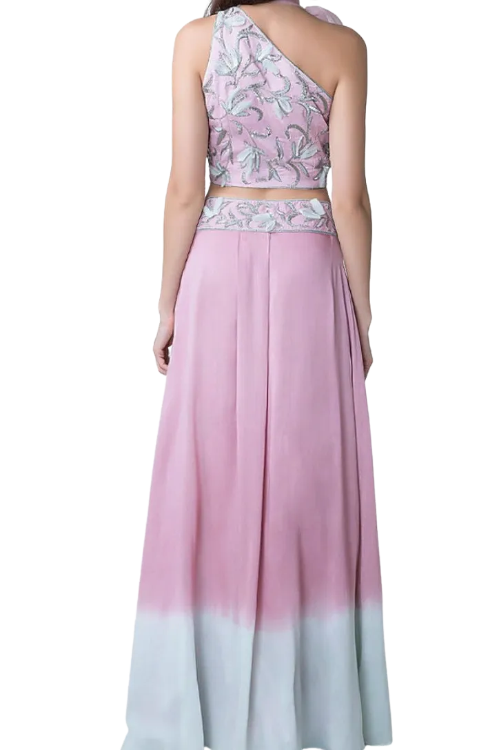 Ombre Lilac Lehenga