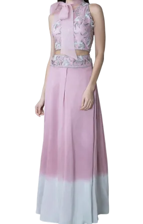 Ombre Lilac Lehenga