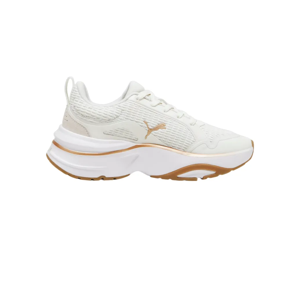 Puma scarpa sportiva da donna Softride Divine 310163-03 vapore grigio-oro