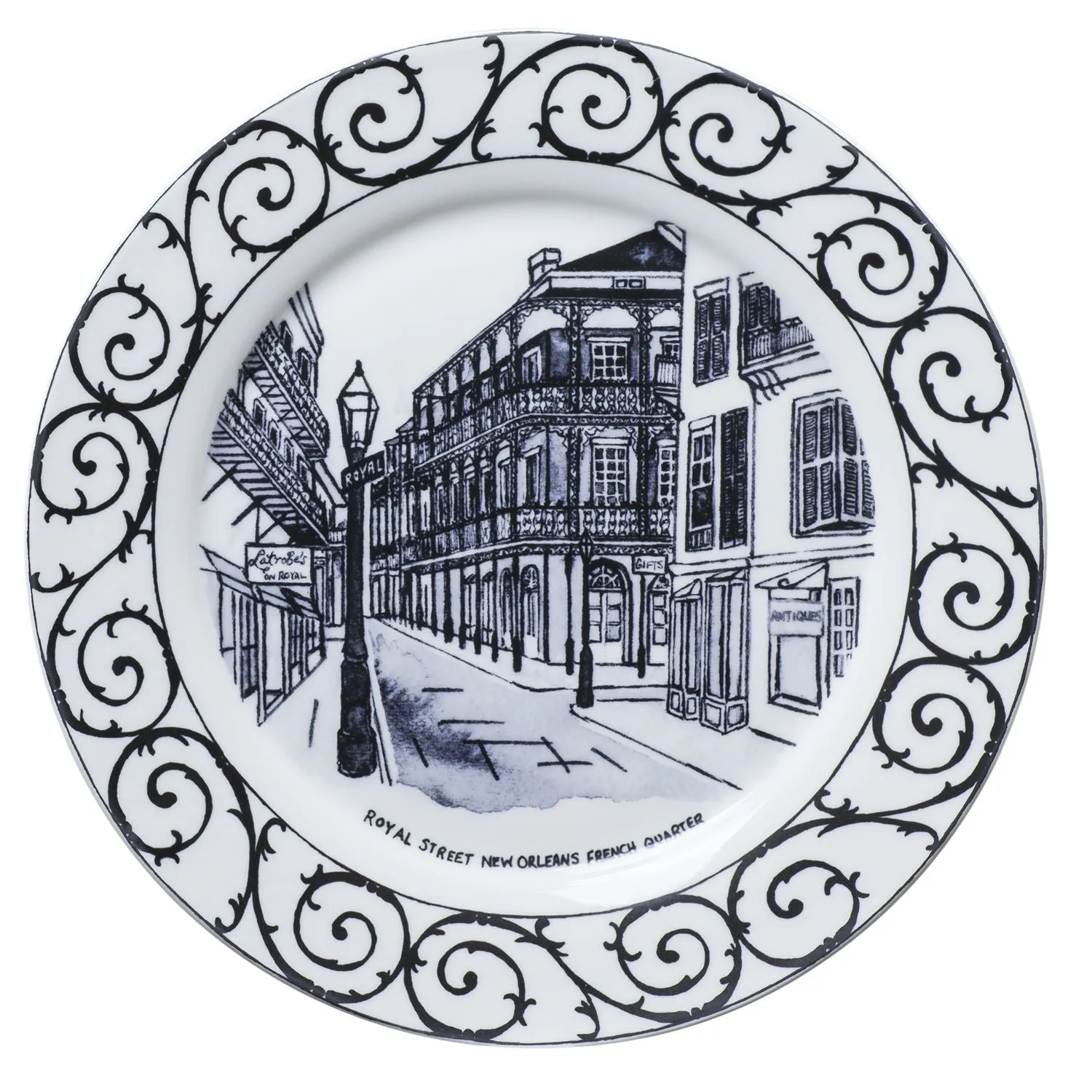 Royal Street French Quarter New Orleans Plate