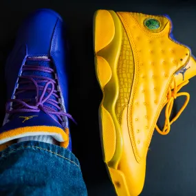 Sunny Yellow Purple Custom Air Jordan 13
