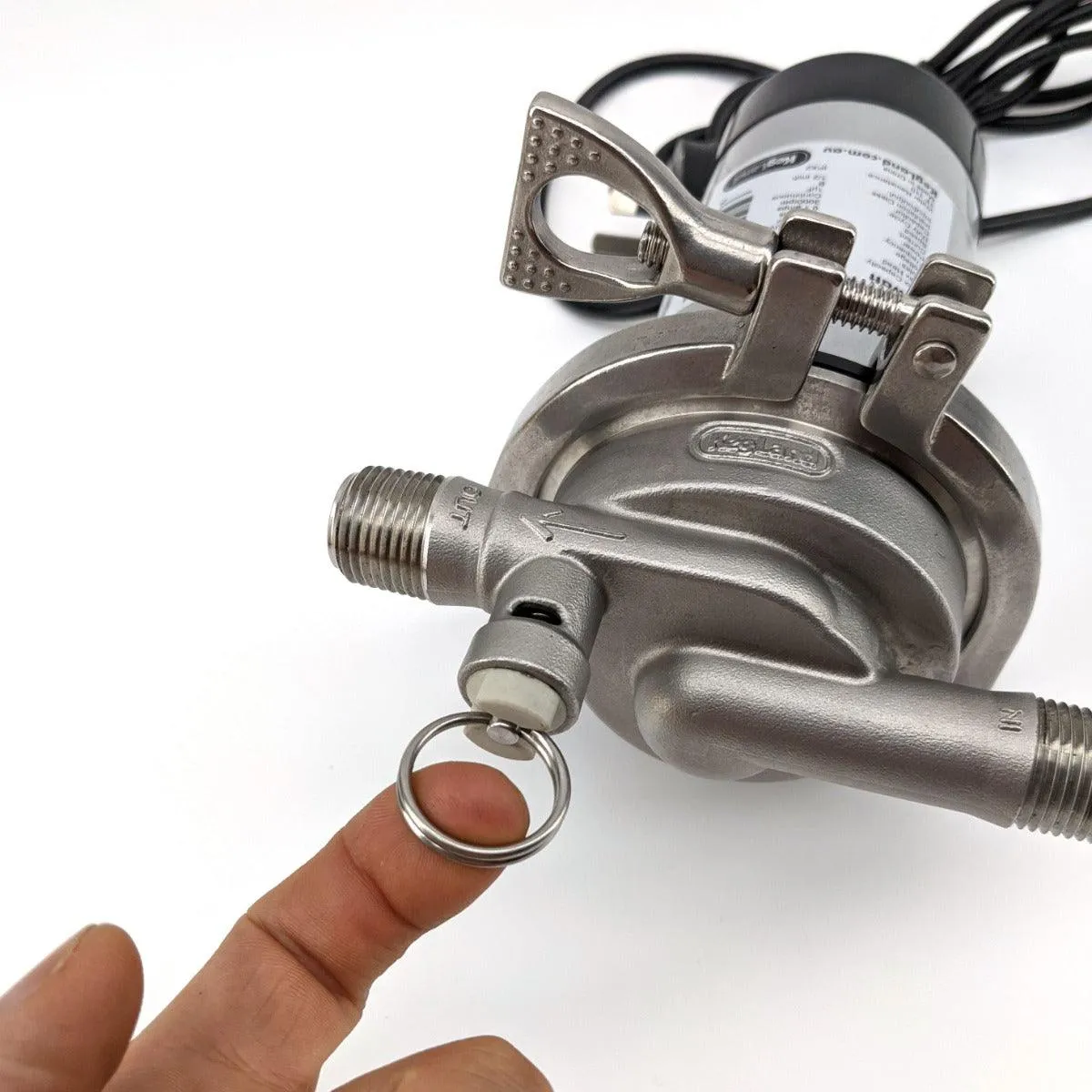 TC Breakdown - 3 Inch TC Stainless Steel Pump - 25w Magnetic Pump - Inline (220-240v)