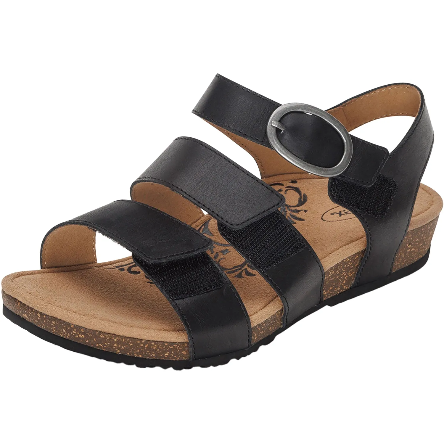 Women's Aetrex Lilly Black Leather
