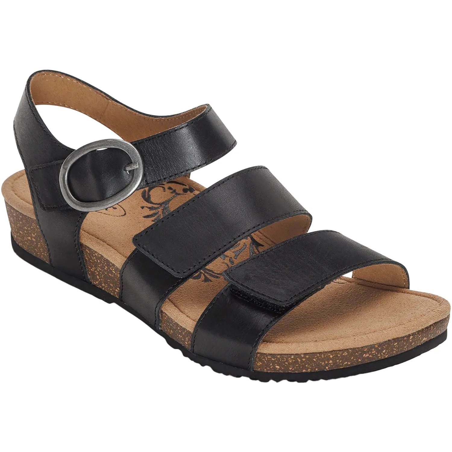 Women's Aetrex Lilly Black Leather