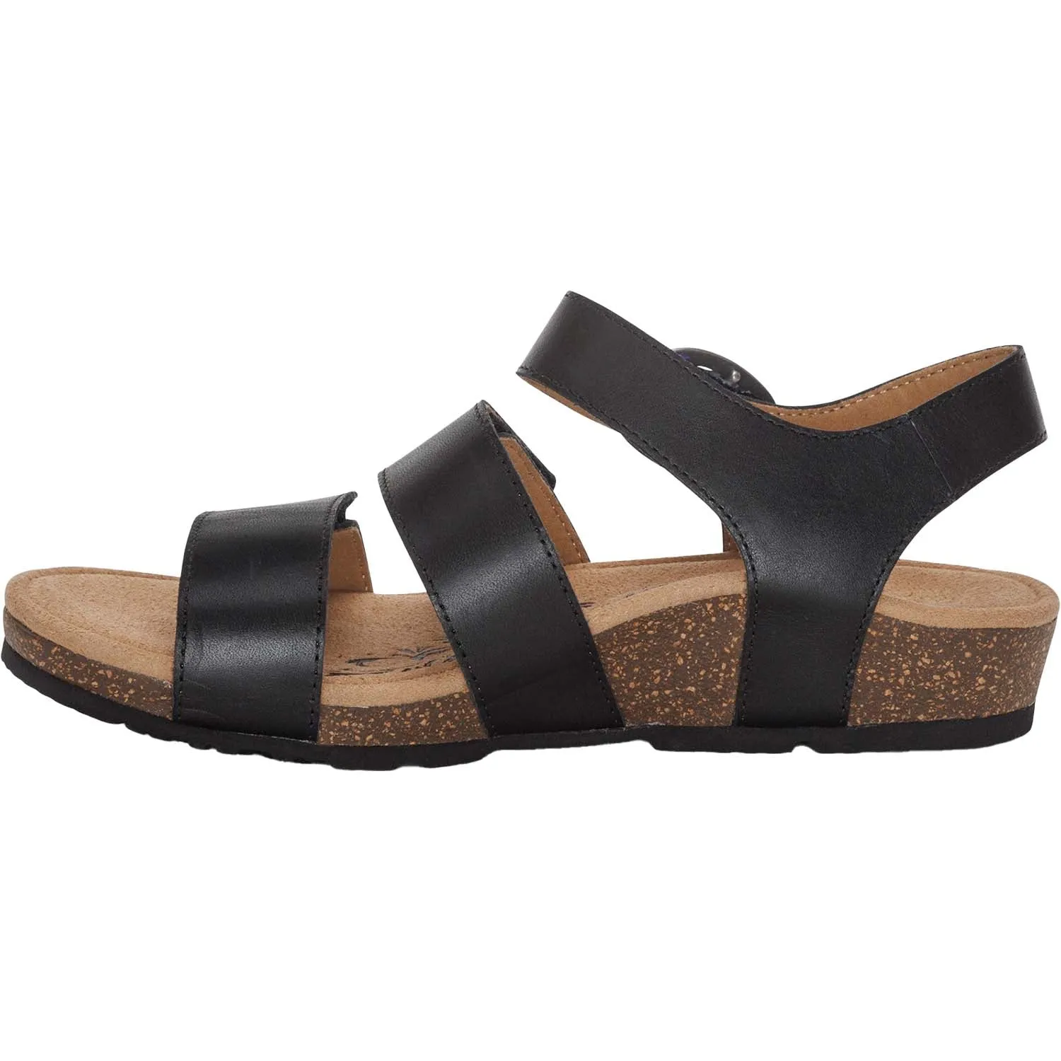 Women's Aetrex Lilly Black Leather